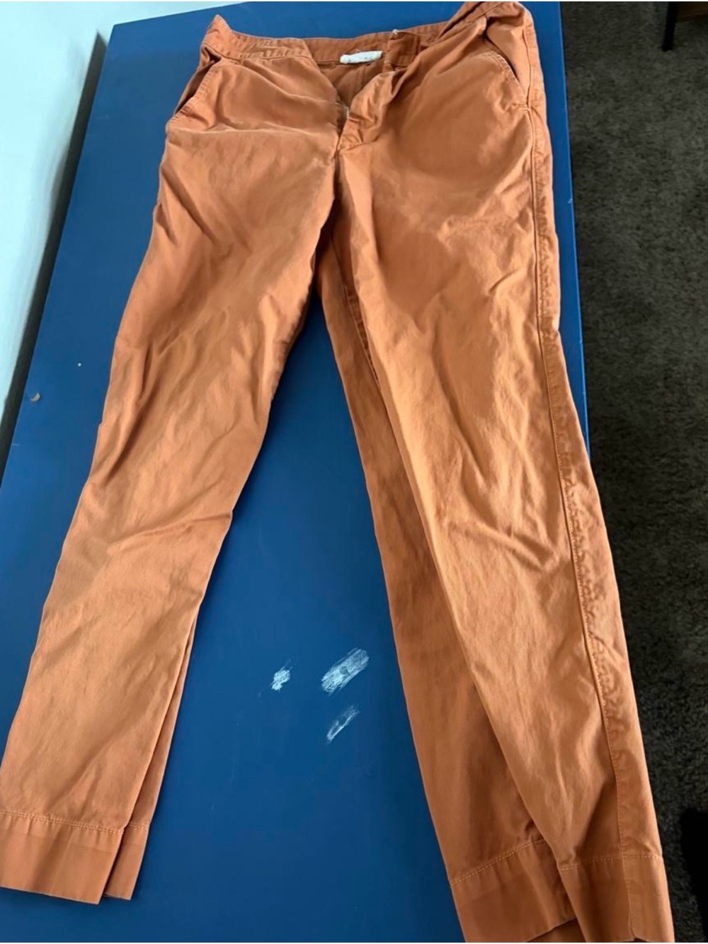 LACAUSA Men's Rust Orange Chinos